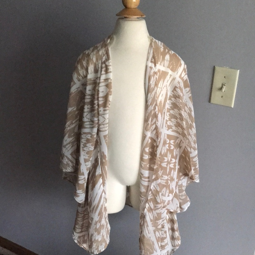 Brown and white 100% polyester